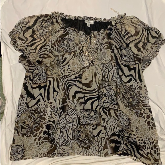 Multi Color/Pattern Blouse - Picture 2 of 10